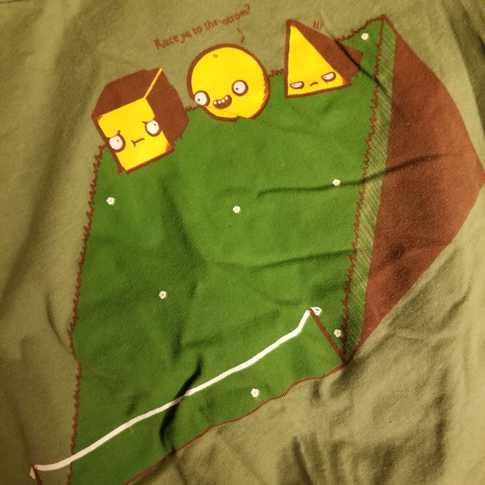 Threadless - Hill Race - Medium Leaf Girly Tee